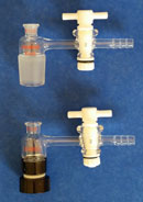 Vacuum Adapters with Teflon Stopcock